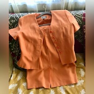 Kasper Vibrant Orange Suit Set